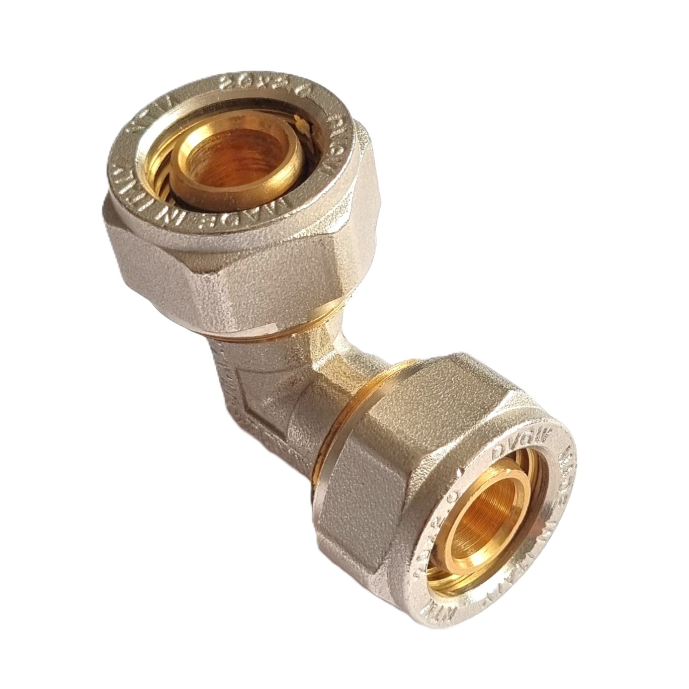 Klemmring Schraubfitting - Winkel 90° für Aluverbundrohr 16/20/26/32