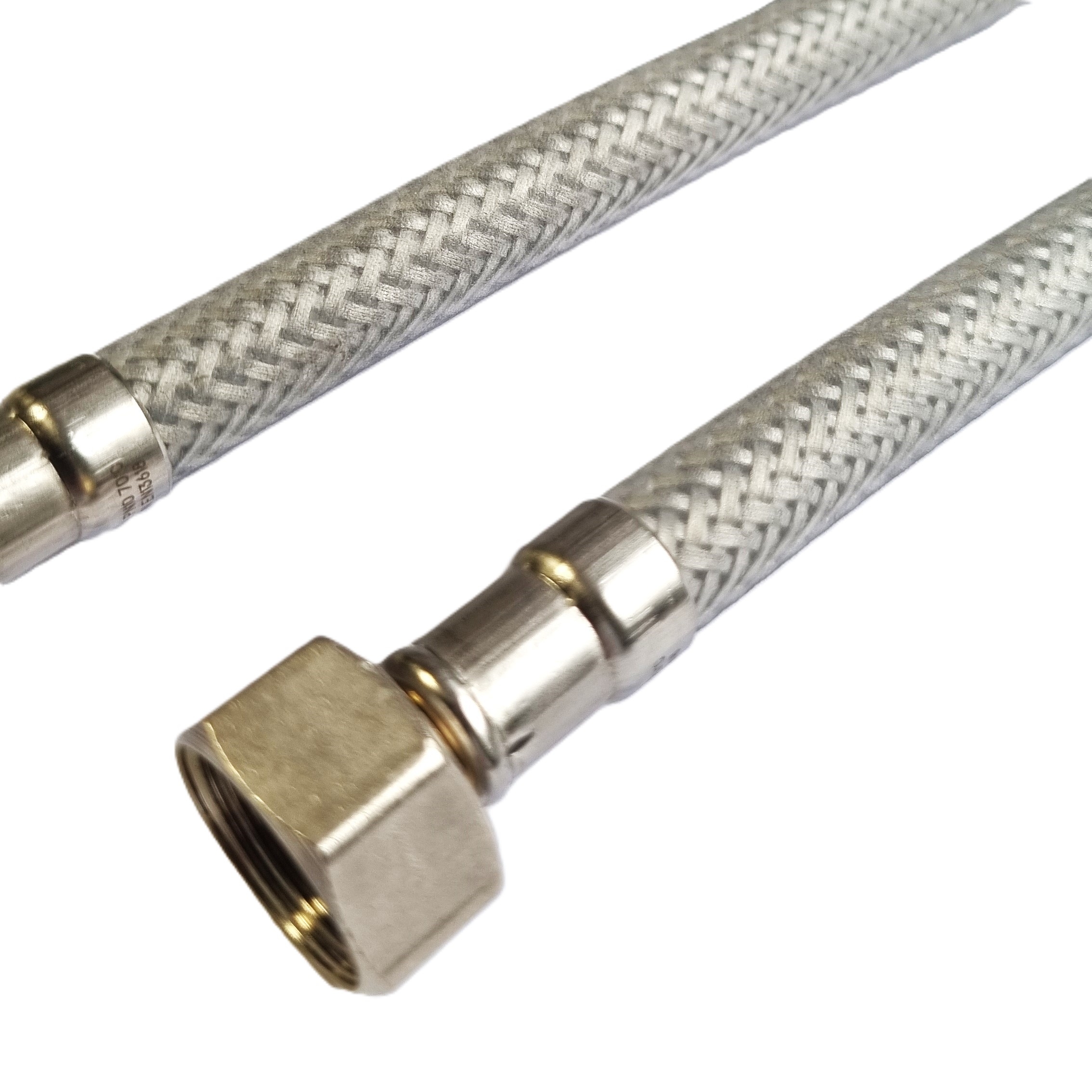 Flexschlauch 3/8"ÜM bds. für Trinkwasser, abwischbarer LDPE Schicht, DN06, PN10, -15 bis 70°C, 30cm – Bild 3