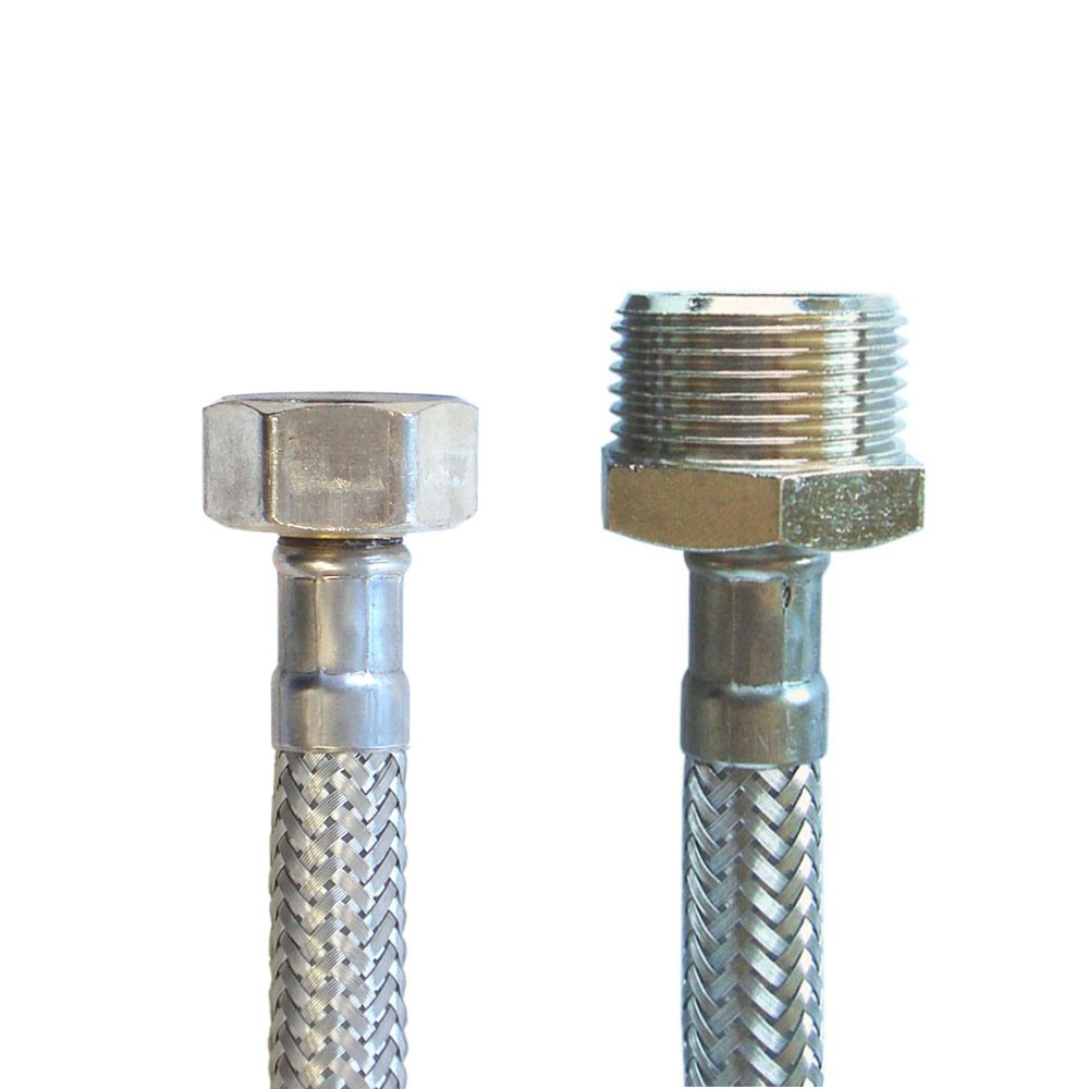 Flexschlauch 1/2"ÜM x 3/4"AG für Trinkwasser, DN08, Inliner HDPE, PN10, -15 bis 70°C, 20cm – Bild 4