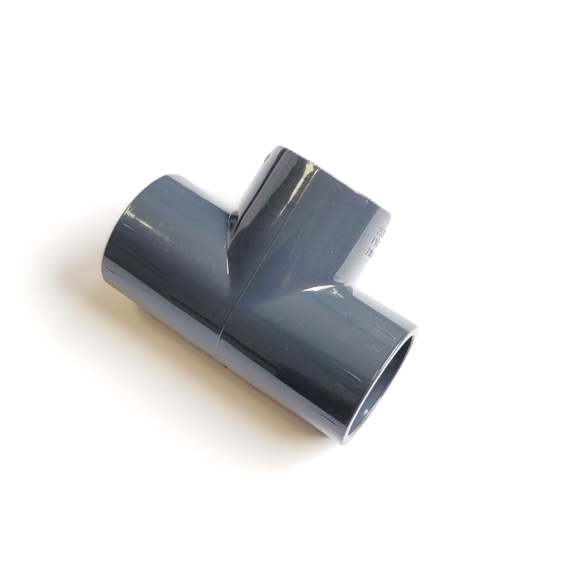 PVC-U T Stück 3-fach Klebemuffe 20 – PVC-U Fitting für professionelle Rohrsysteme – Bild 1