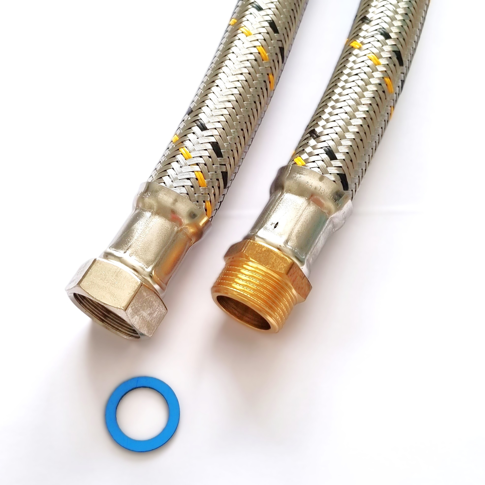 Saug-/Druckschlauch 3/4"ÜM x 3/4"AG, DN19, Inliner HDPE, Geflecht VA, PN10, -15 bis 80°C