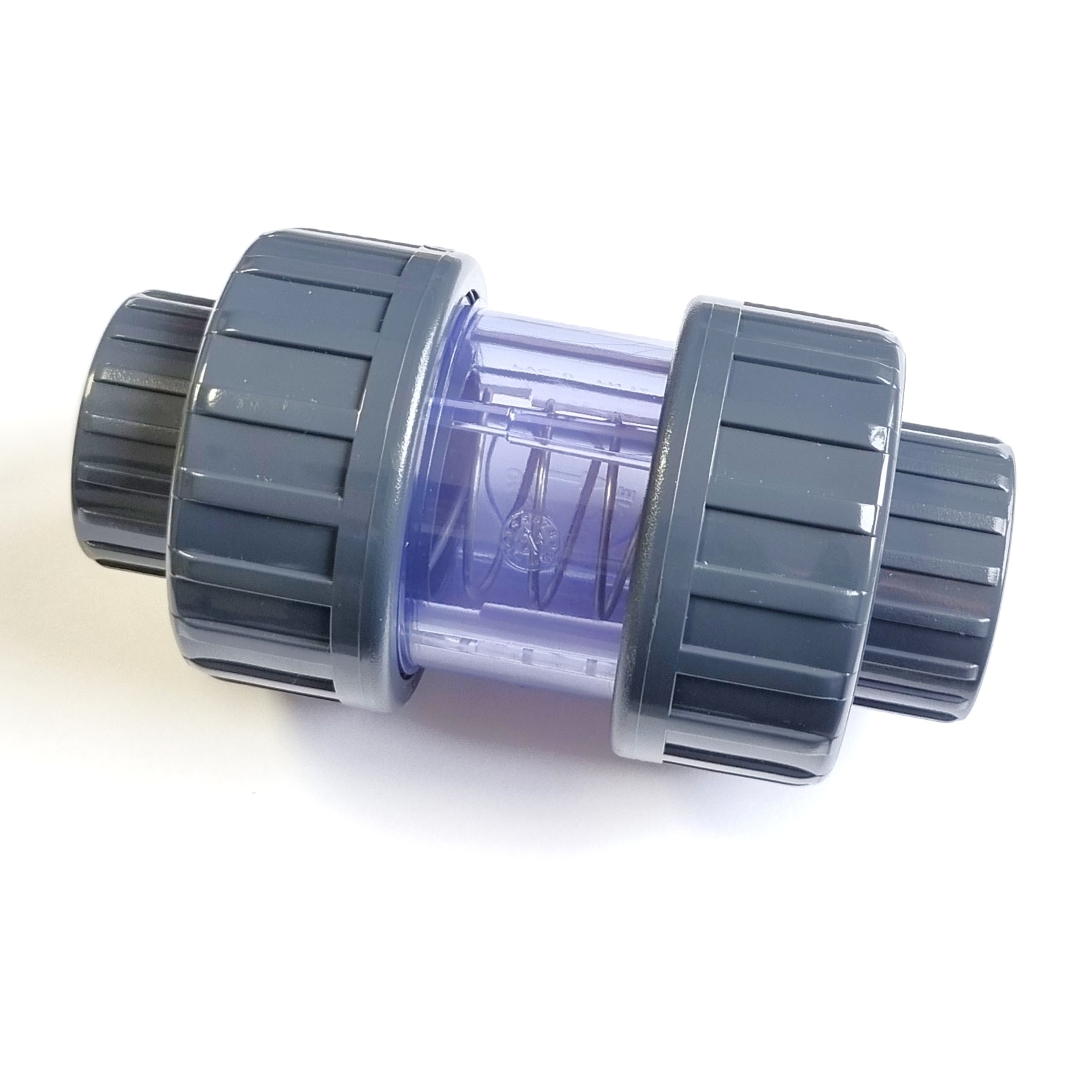 PVC-U Rückschlagventil transparent 20 – PVC-U Fitting für professionelle Rohrsysteme