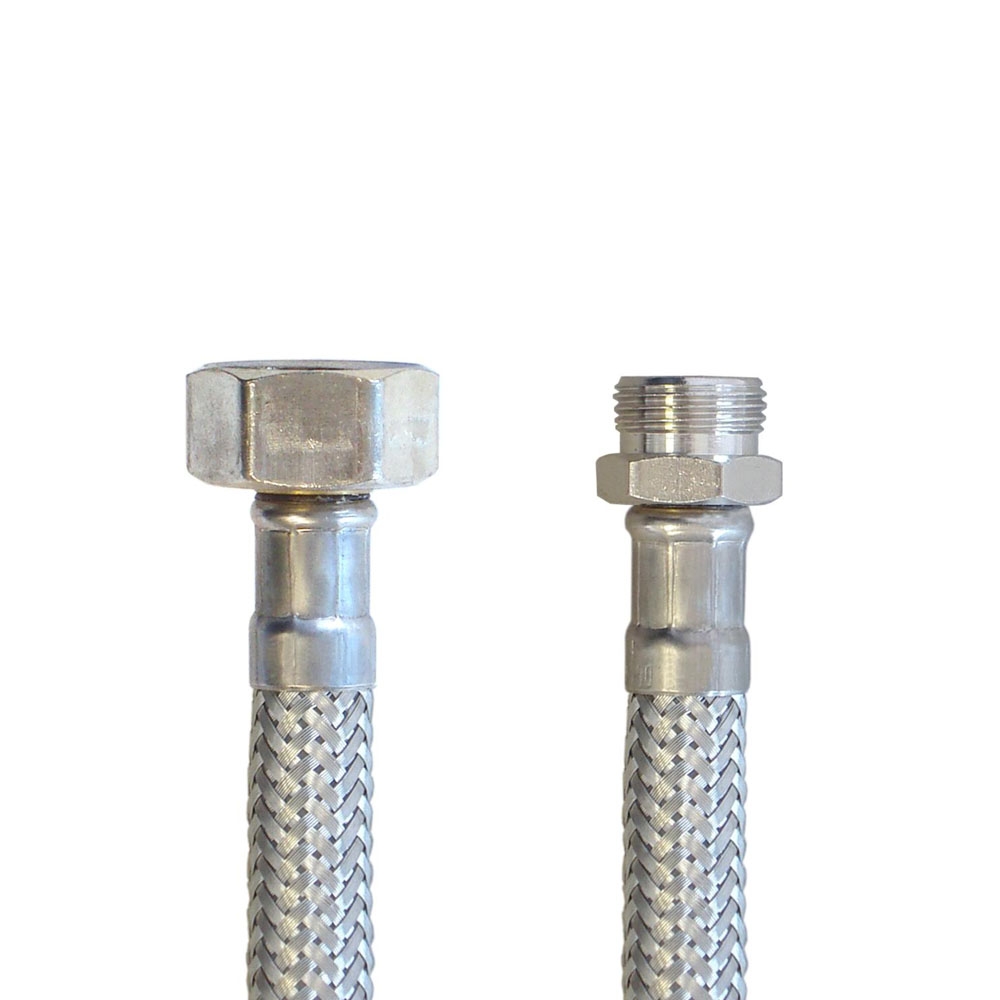 Flexschlauch 1/2"ÜM x 3/8"AG für Trinkwasser, DN08, Inliner HDPE, PN10, -15 bis 70°C, 20cm – Bild 4