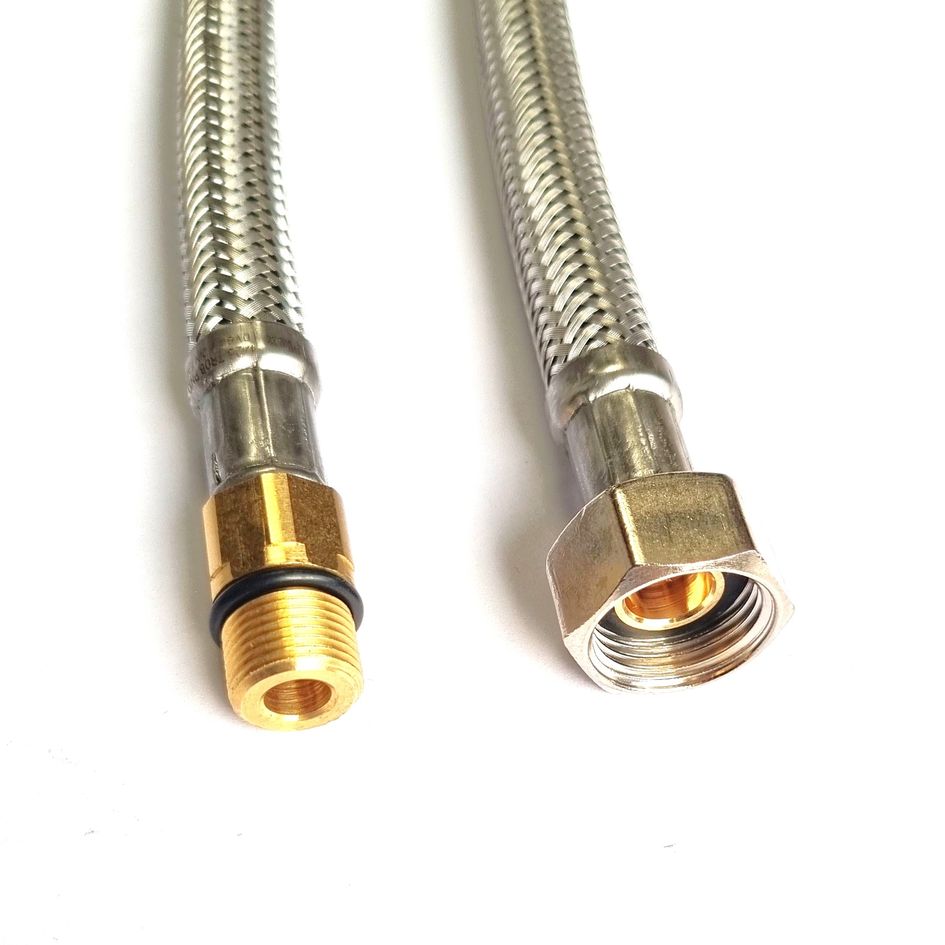 Flexschlauch 3/8"ÜM x M12 x 1 kurz für Trinkwasser, DN08, Inliner HDPE, PN10,-15 bis 70°C