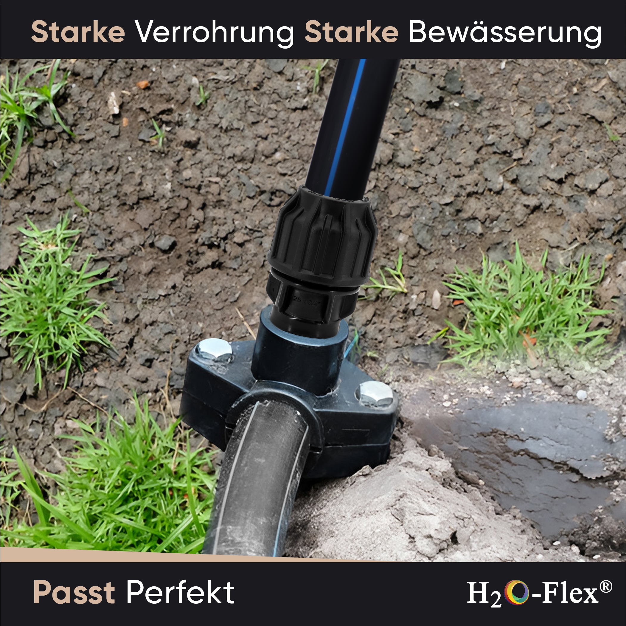 20er PP Klemmfitting mit 1/2" Innengewinde für PE Rohr – Bild 5