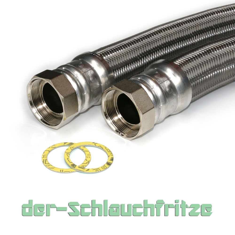Flexschlauch 2"ÜM x 2"ÜM, DN50, Inliner EPDM, Geflecht VA, PN4, -20 bis 90°C