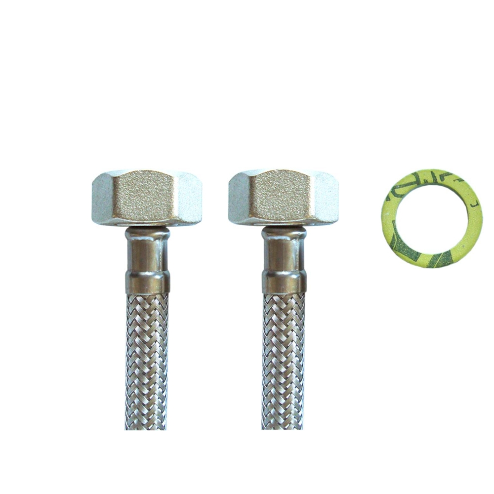 Flexschlauch 3/4"ÜM x 3/4"ÜM für Trinkwasser, DN08, Inliner HDPE, PN10, -15 bis 70°C, 50cm – Bild 4