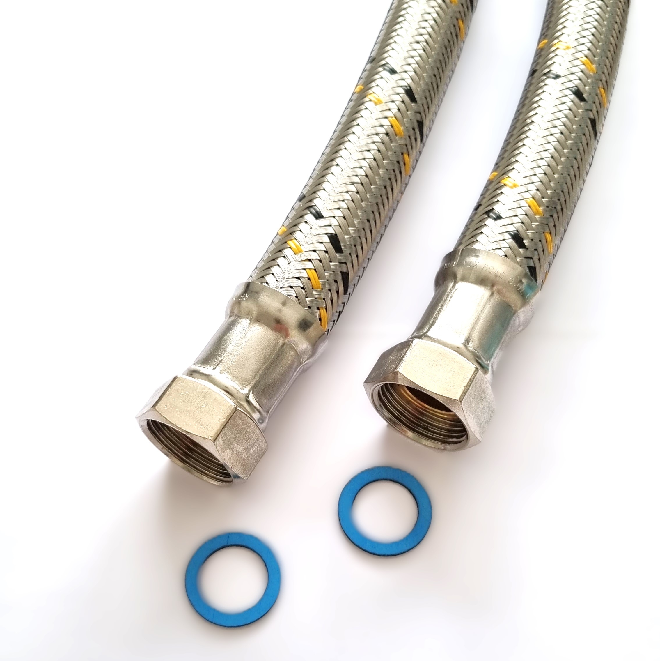 Saug-/Druckschlauch 1"ÜM x 1"ÜM, DN25, Inliner HDPE, Geflecht VA, PN10, -15 bis 80°C