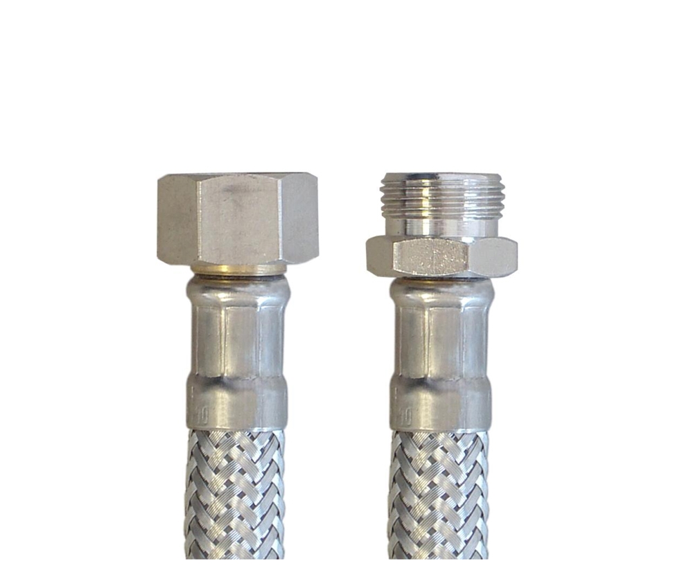 Flexschlauch 3/8"ÜM x 3/8"AG für Trinkwasser, DN08, Inliner HDPE, PN10, -15 bis 70°C, 15cm – Bild 4