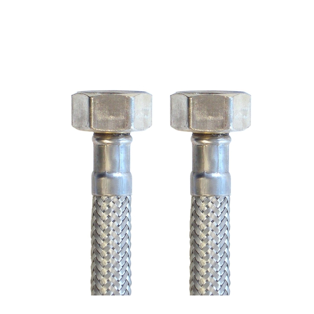 Flexschlauch 1/2"ÜM x 1/2"ÜM für Trinkwasser, DN08, Inliner HDPE, PN10, -15 bis 70°C, 20cm – Bild 4