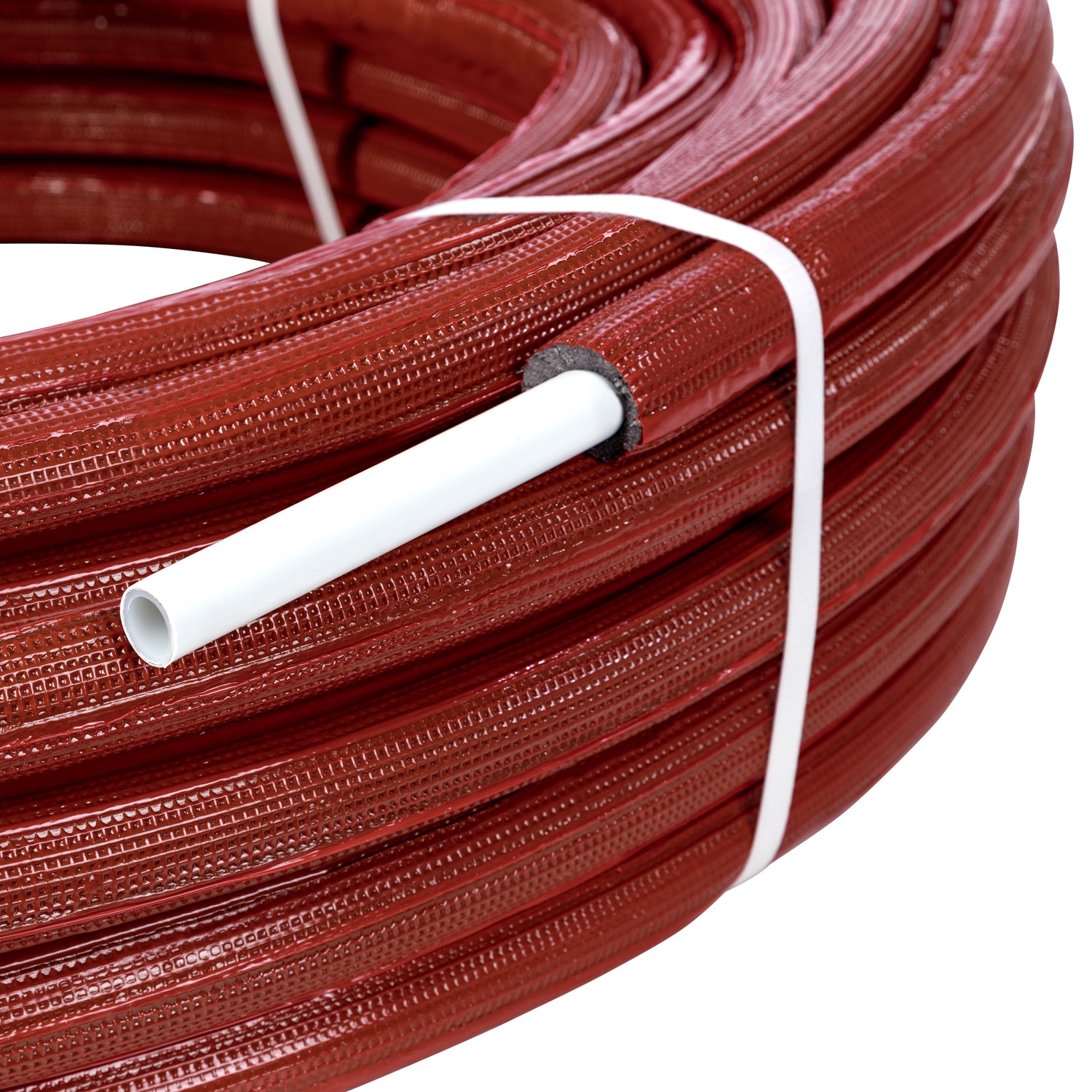 50m Rolle Aluverbundrohr 16 x 2,0mm mit 6mm roter Isolierung und DVGW-Zulassung – Bild 3