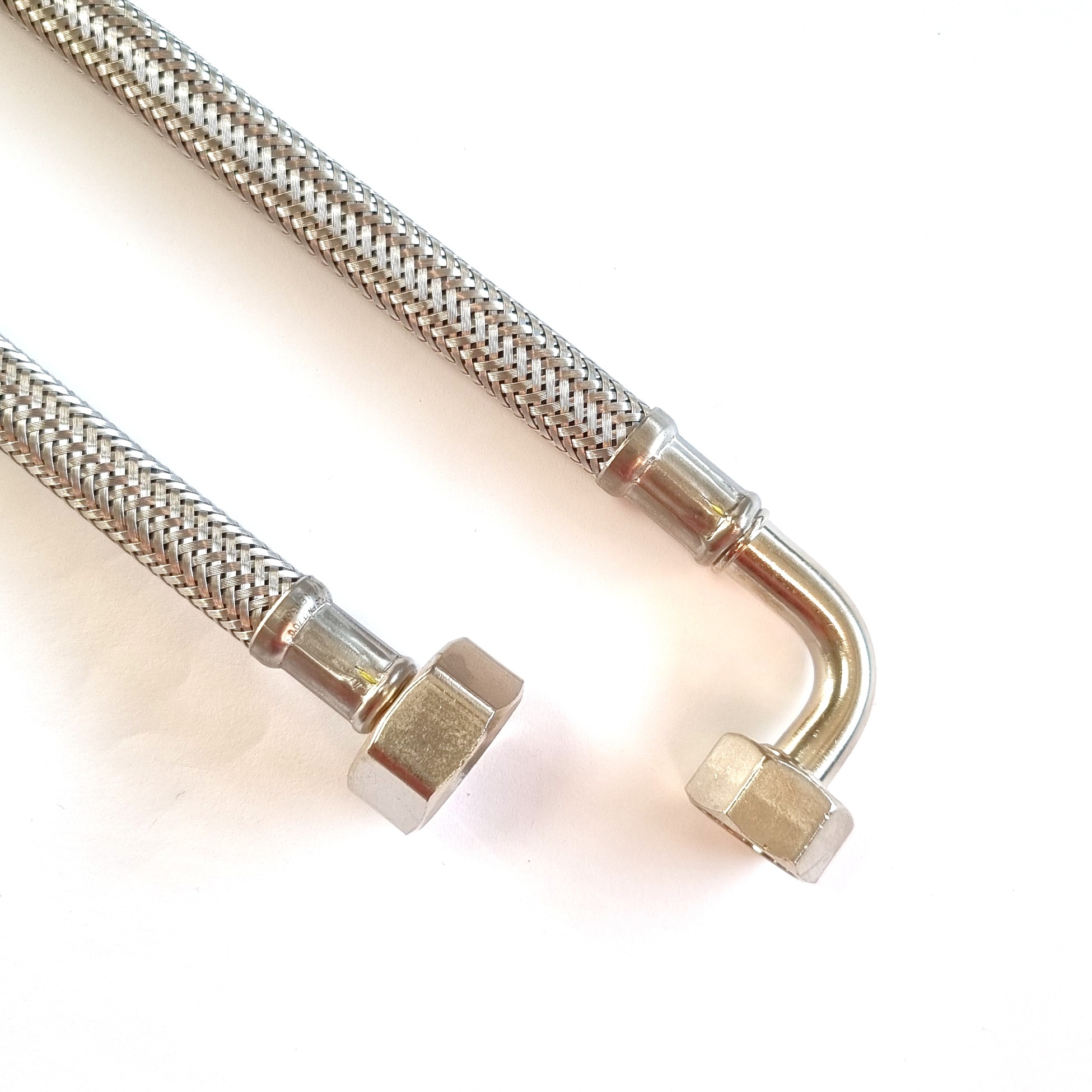 Flexschlauch 1/2"ÜM x 3/8"ÜM Bogen für Trinkwasser, DN08, Inliner HDPE, PN10, -15 bis 70°C, 30cm – Bild 3