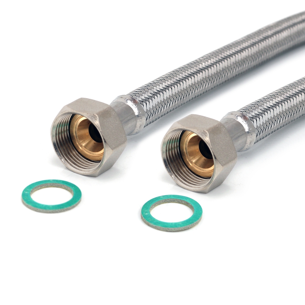 Flexschlauch 3/4"ÜM x 3/4"ÜM für Trinkwasser, DN13, Inliner HDPE, PN10, -15 bis 70°C