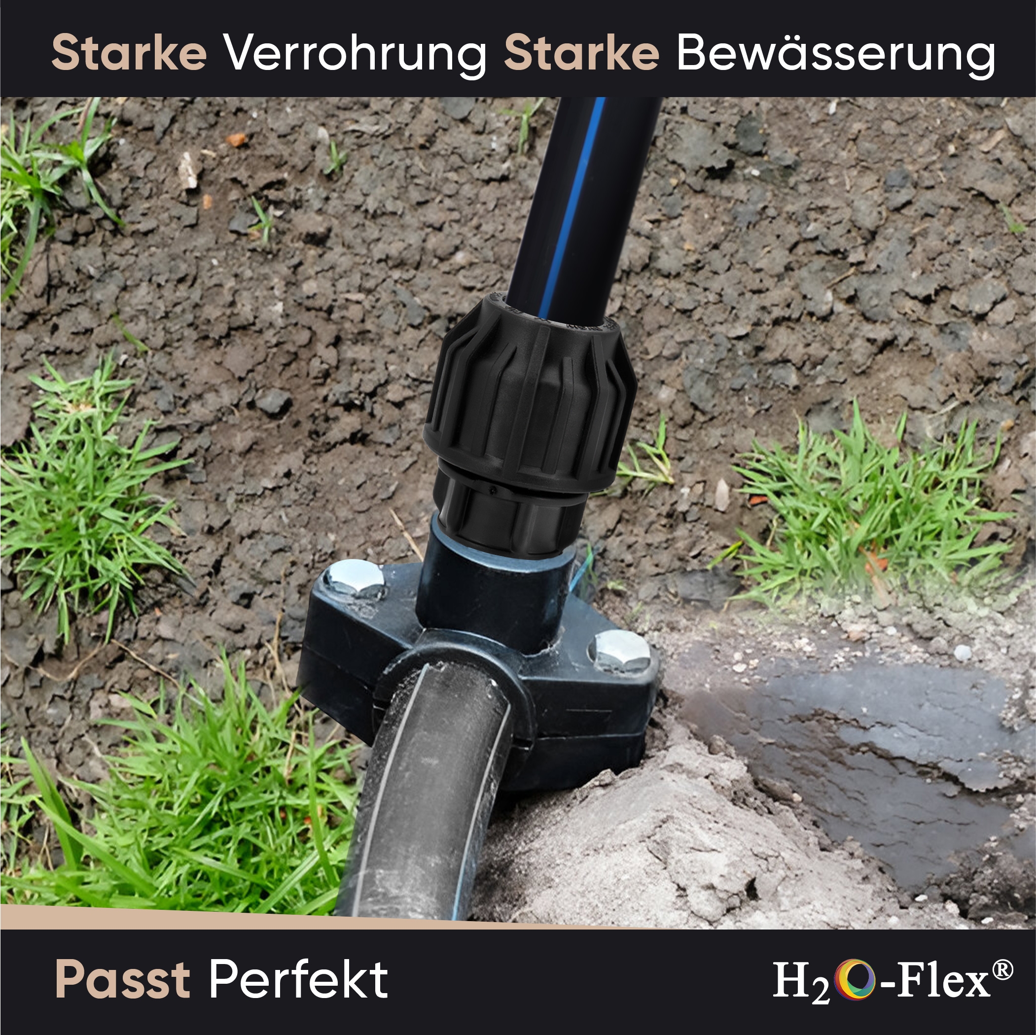 20er PP Klemmfitting mit 1/2" Außengewinde für PE Rohr – Bild 5