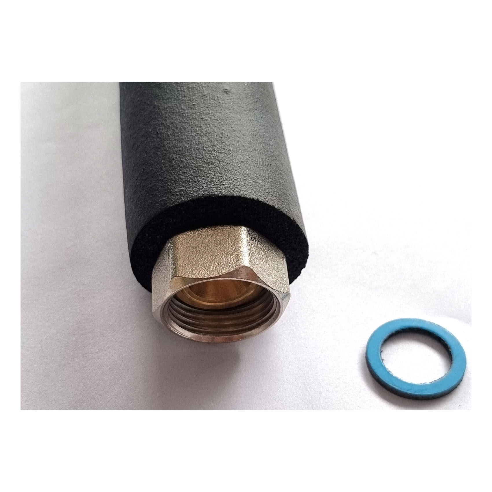 DN25 Edelstahlwellrohr, bds. 1 1/4" ÜM mit 13mm EPDM Isolierung