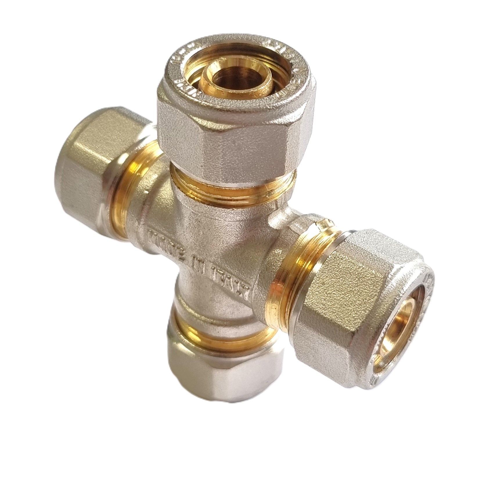 Klemmring Schraubfitting - Kreuzstück für Aluverbundrohr 16/20/26