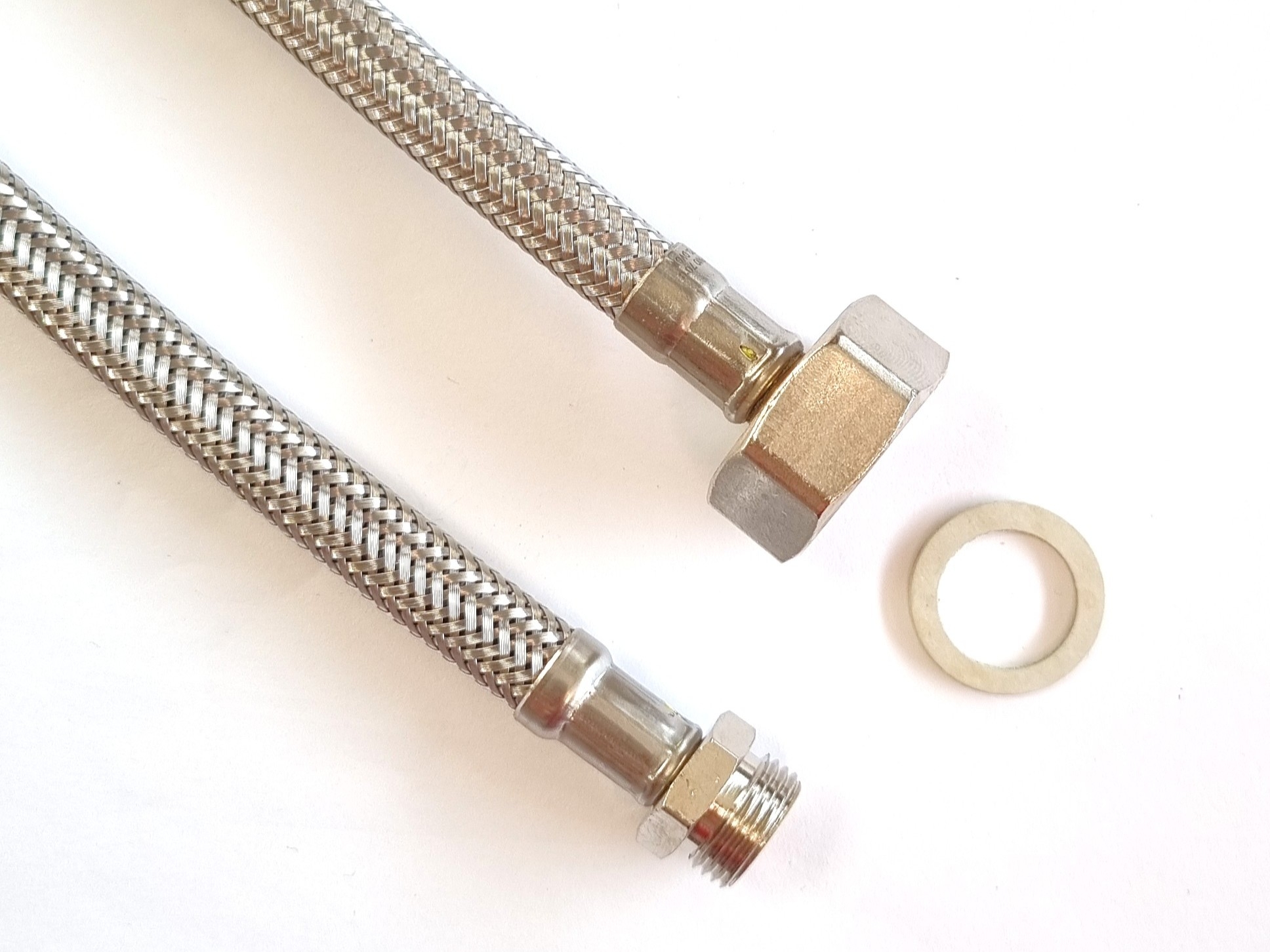 Flexschlauch 3/4"ÜM x 3/8"AG für Trinkwasser, DN08, Inliner HDPE, PN10, -15 bis 70°C