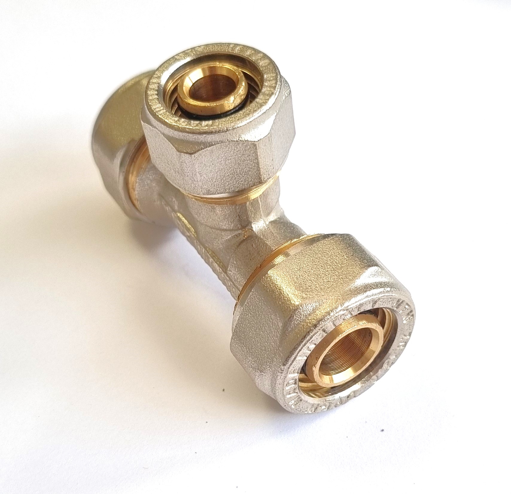 Klemmring Schraubfitting - T-Stück reduziert für Aluverbundrohr 16/20/26/32
