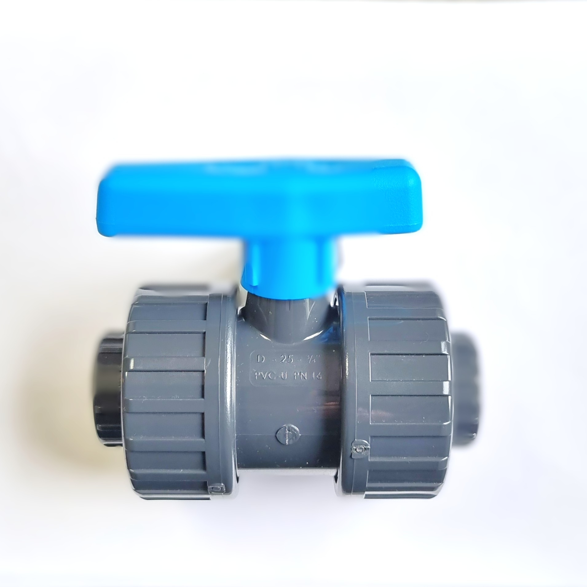 20er PVC-U Kugelhahn mit 2-fach Klebemuffe