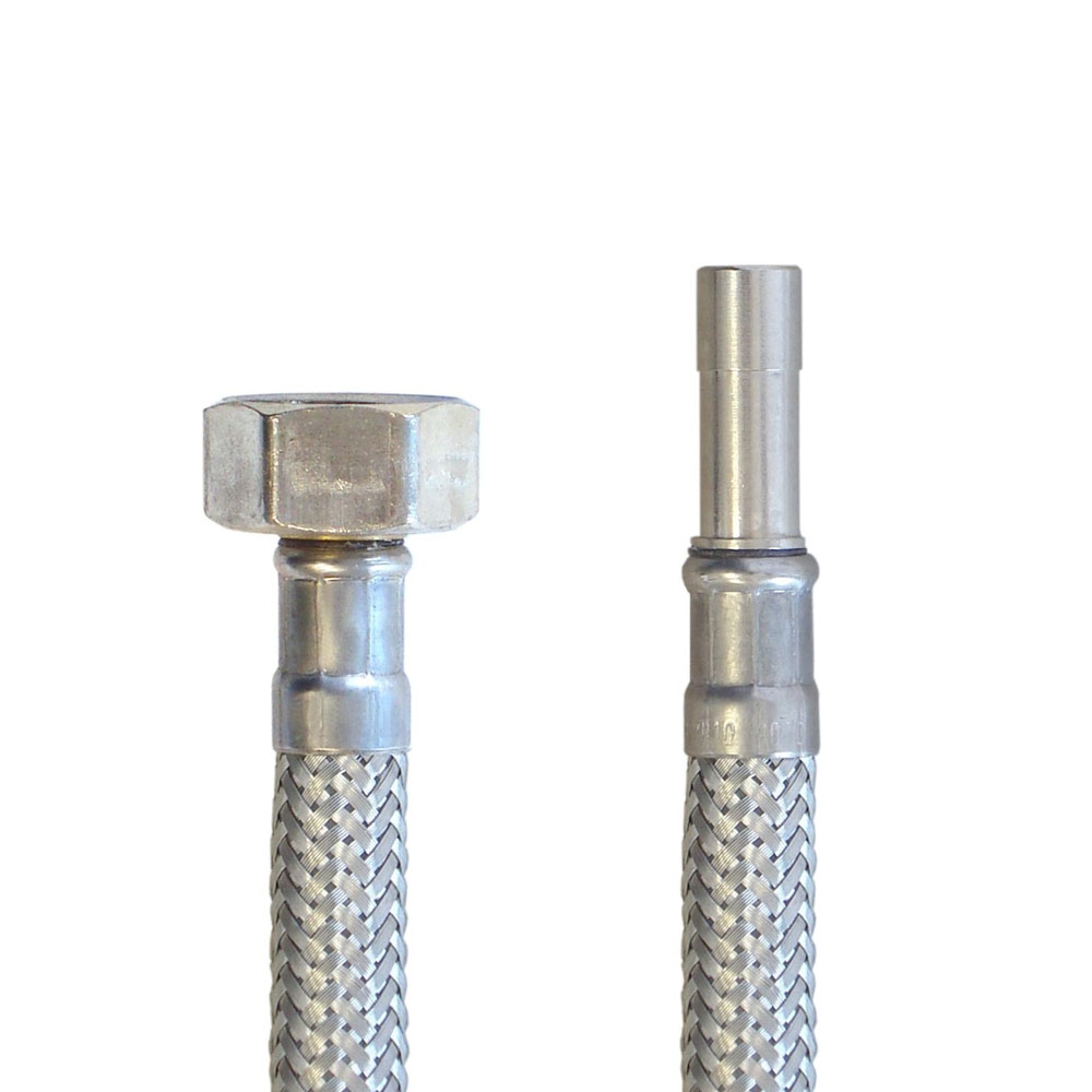Flexschlauch 1/2"ÜM x 10mm Rohr für Trinkwasser, DN08, Inliner HDPE, PN10, -15 bis 70°C, 20cm – Bild 4
